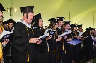 HFU students participating at Commencement event